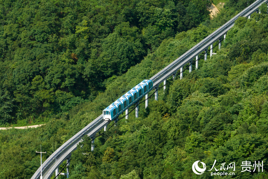 野玉海單軌小火車項目。人民網記者 涂敏攝